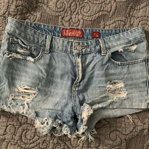 Denim shorts